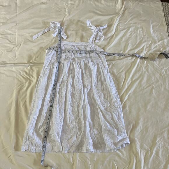 NWT Old Navy White Embroidered Tie Shoulder Mini Sun Dress Wmns XS Bridal Grad - Picture 10 of 10